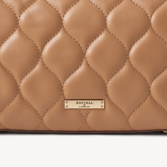Lottie Caramel Quilted Nappa