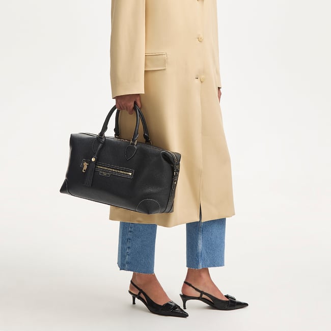Hudson Bag Black Milled Pebble