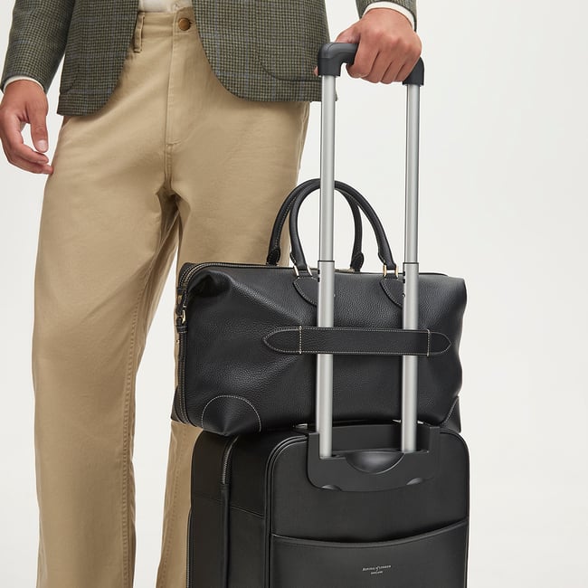 Hudson Bag Black Milled Pebble