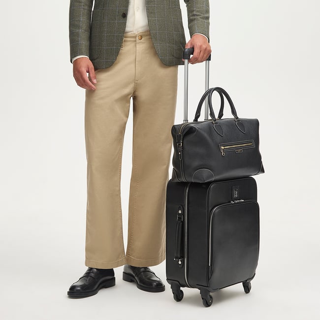 Hudson Bag Black Milled Pebble