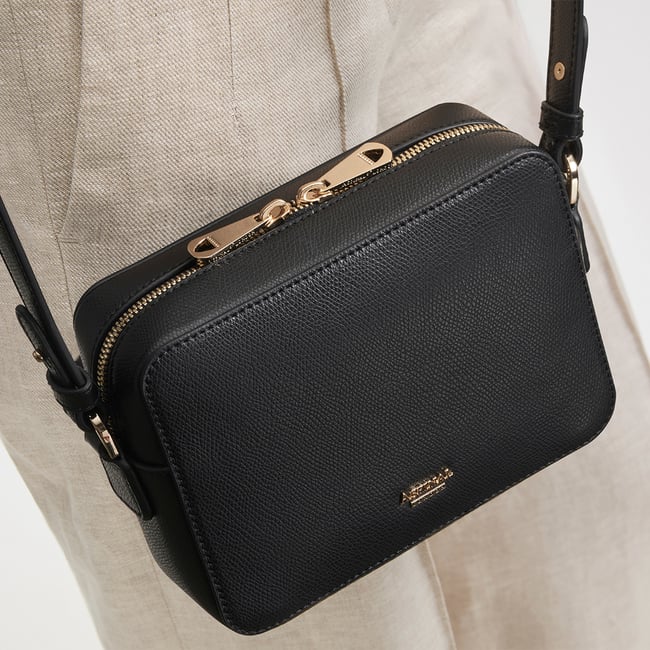 Camera Crossbody Black Soft Saffiano