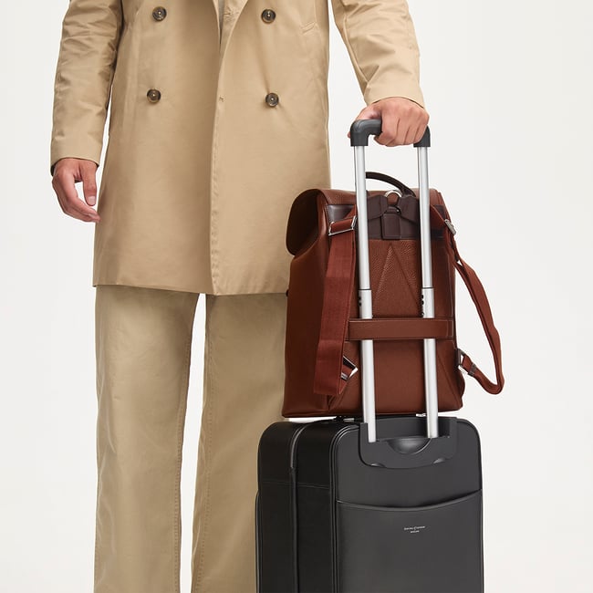 Reporter Backpack Tobacco Pebble