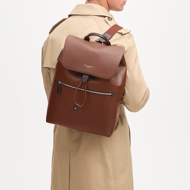 Reporter Backpack Tobacco Pebble