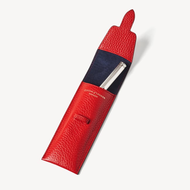 Pen Case Cardinal Red Pebble