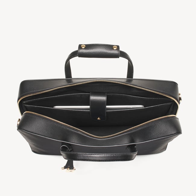 The Brook Street Black Soft Saffiano