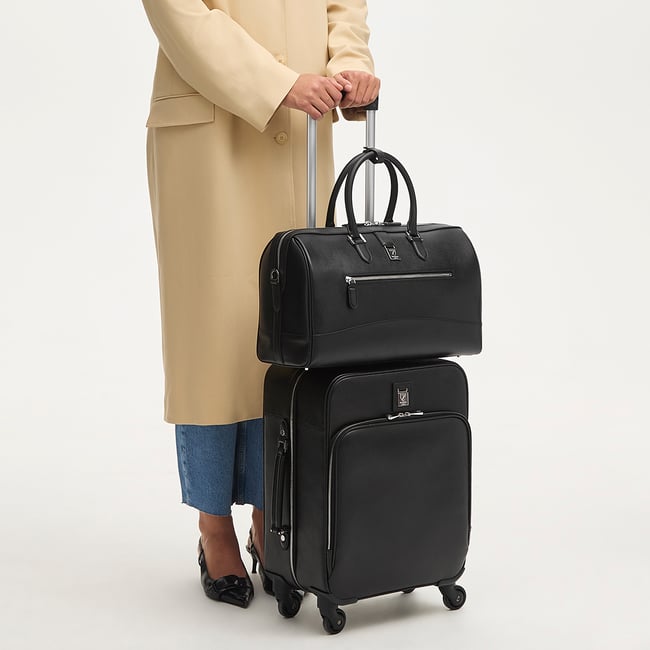 Connaught Cabin Case Black Saffiano