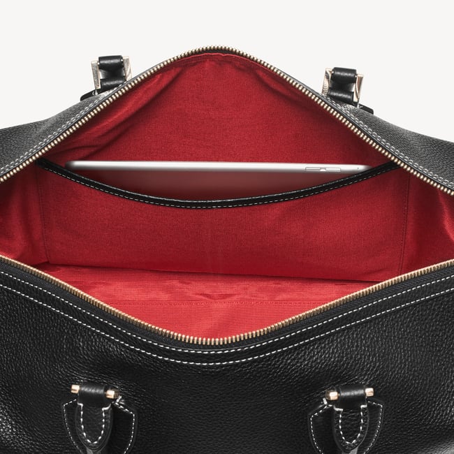 Hudson Bag Black Milled Pebble