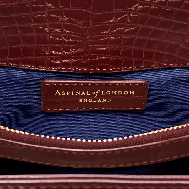 Midi Mayfair® Merlot Patent Croc