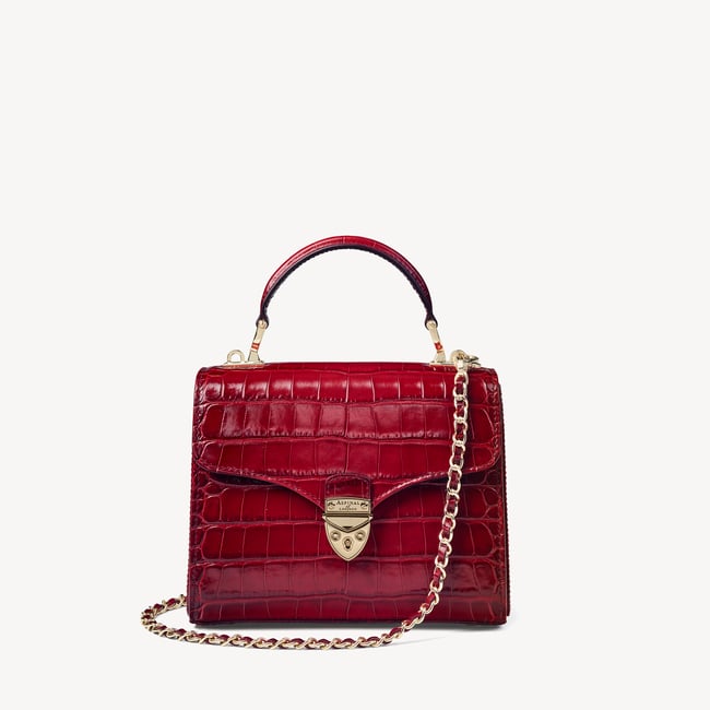Midi Mayfair® Deep Shine Cherry Ombre Croc