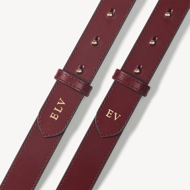 Ella Crossbody Merlot Woven Leather