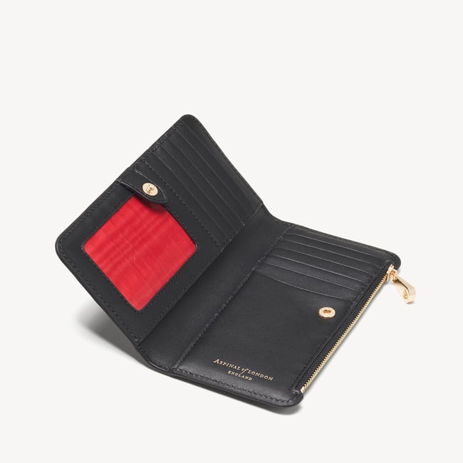 Mayfair® Large Credit Card Wallet Black Pebble