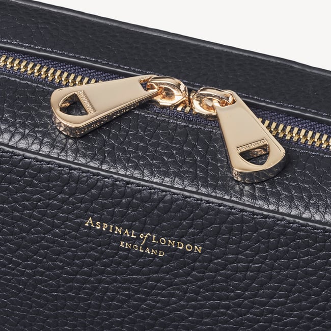 Camera Crossbody with Changeable Straps Navy Pebble