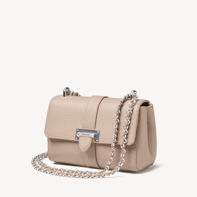 Micro Lottie Crossbody Soft Taupe Pebble