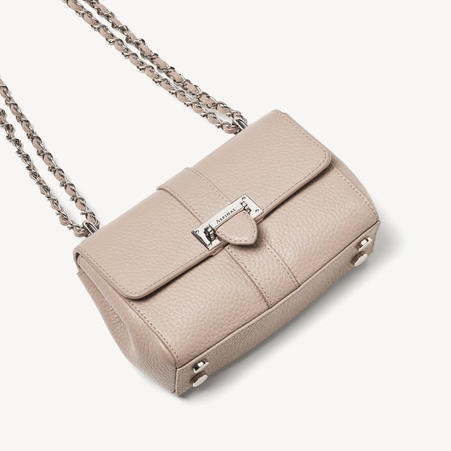 Micro Lottie Crossbody Soft Taupe Pebble