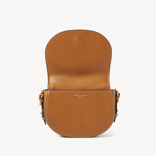 Small Stella Satchel Crossbody Smooth Tan