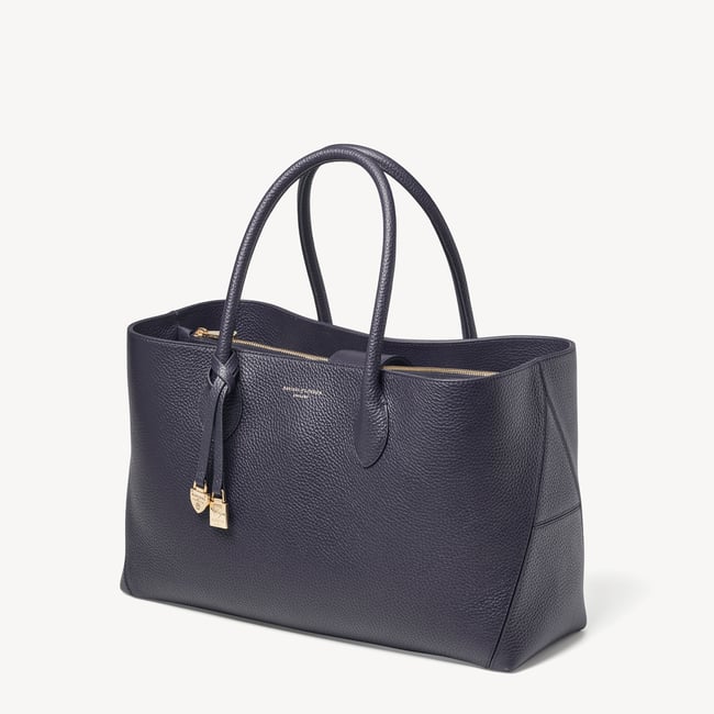 London Tote Navy Pebble