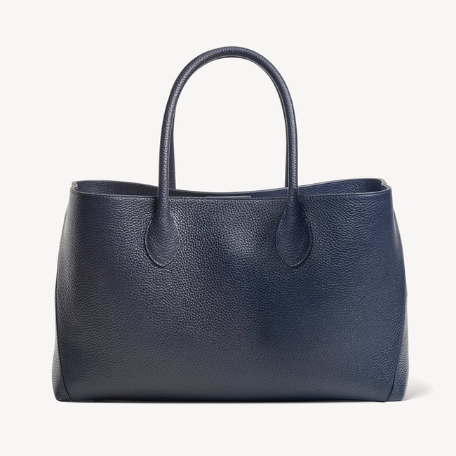London Tote Navy Pebble