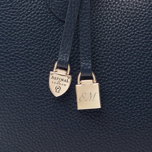 London Tote Navy Pebble