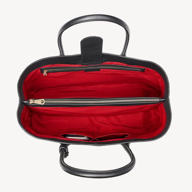 London Tote Black Pebble