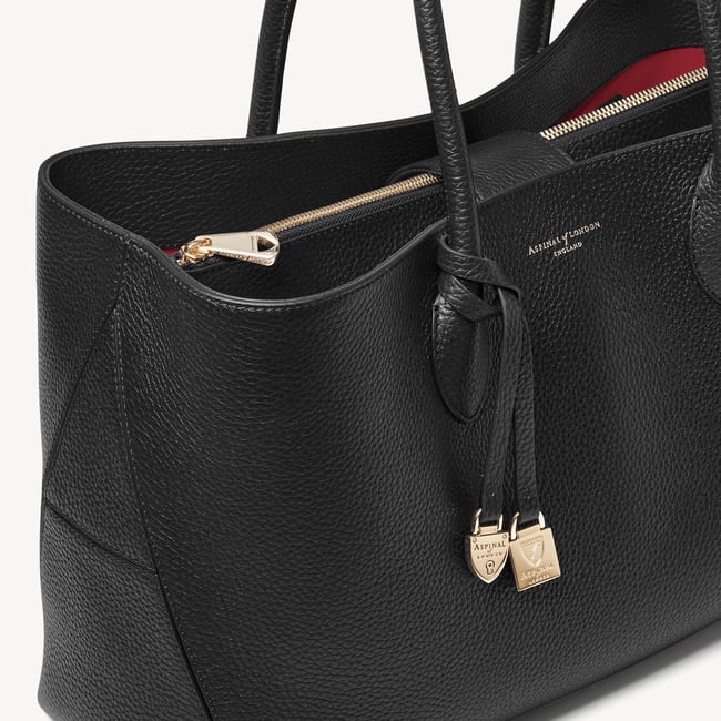 London Tote Black Pebble