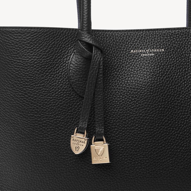 London Tote Black Pebble