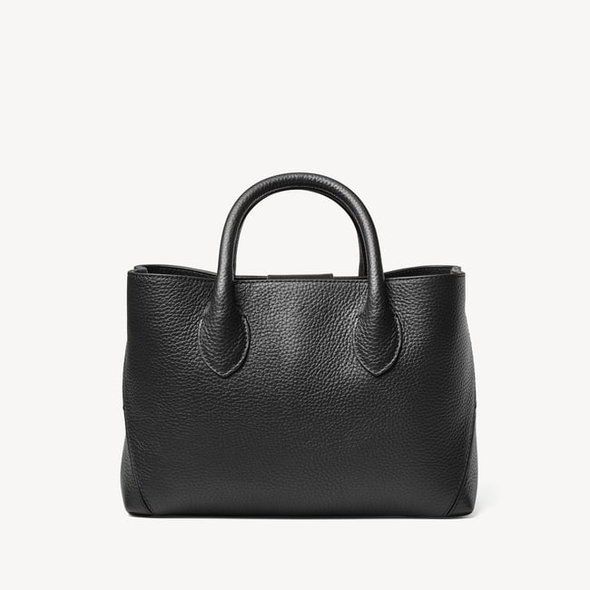 Midi London Tote Black Pebble