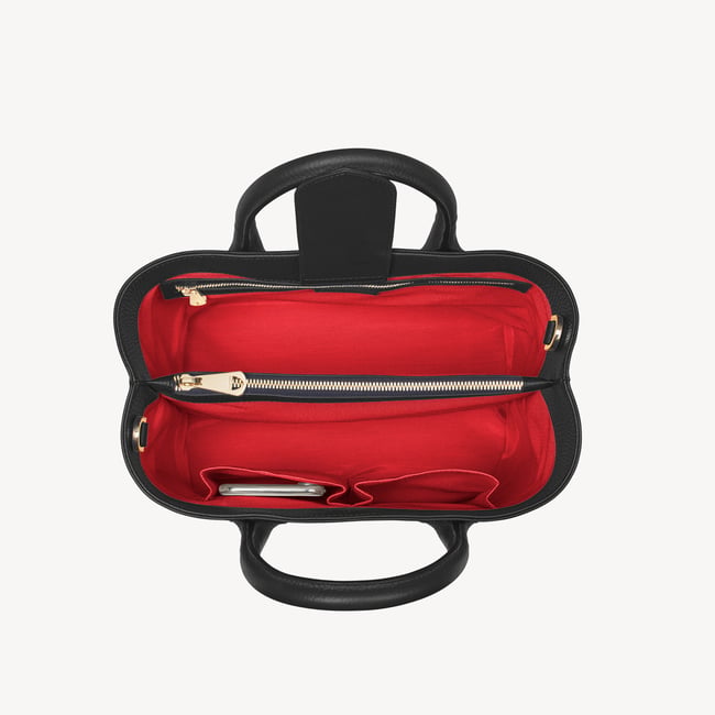 Midi London Tote Black Pebble