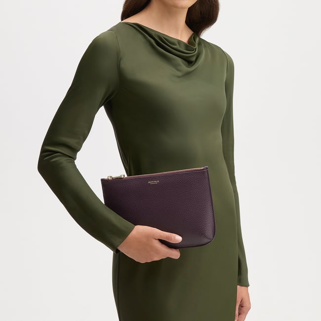 Large Ella Pouch Fig Pebble