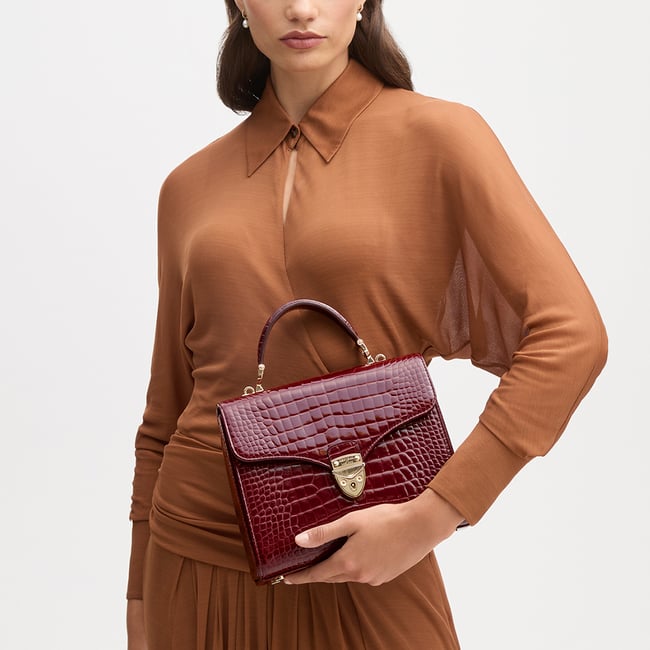 Mayfair® Merlot Patent Croc