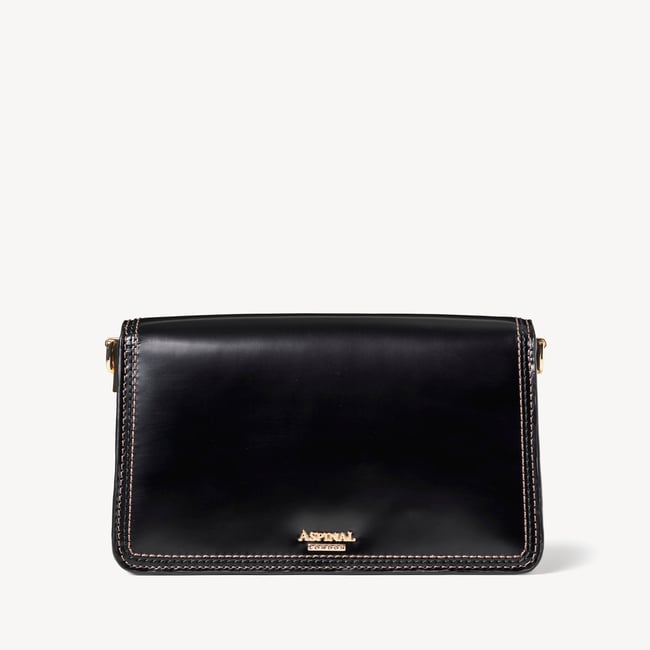 Eliza Clutch Smooth Moonlight Black