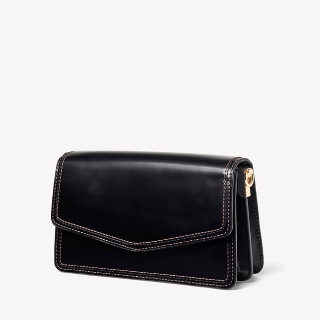 Eliza Clutch Smooth Moonlight Black