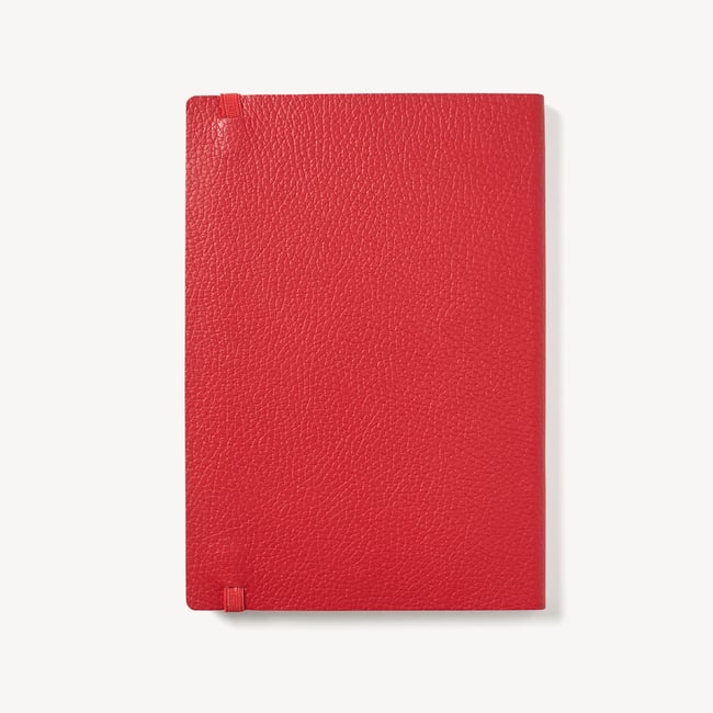 A5 Softback Notebook Red Pebble