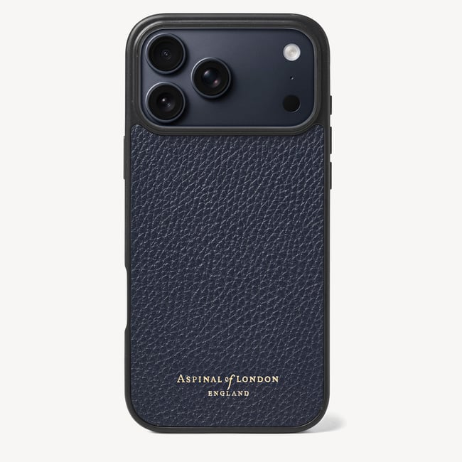 iPhone 17 Pro Max Case Navy Pebble