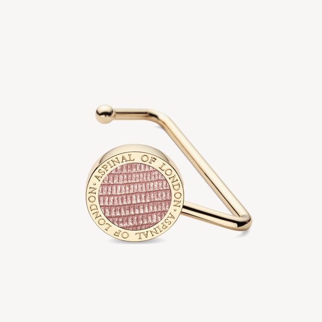 Aspinal Handbag Hook Cassis Lizard