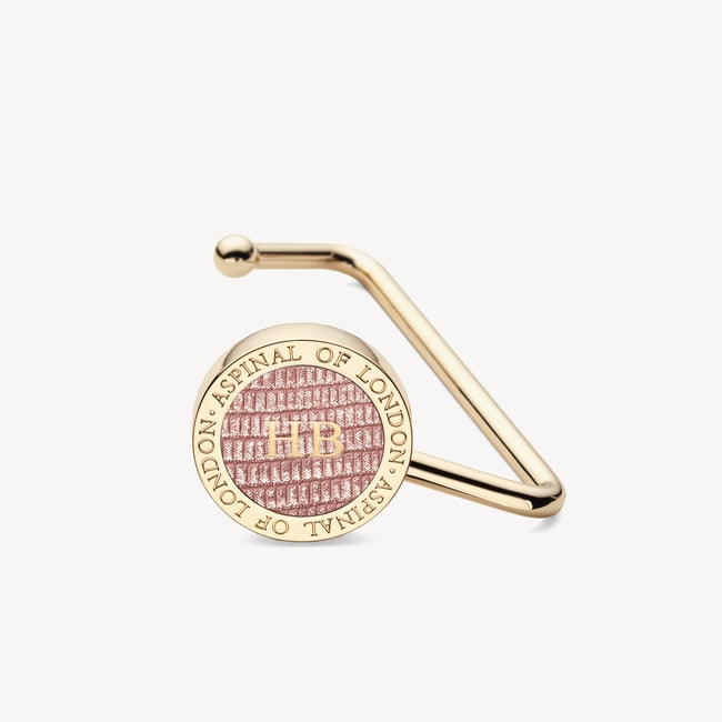 Aspinal Handbag Hook Cassis Lizard