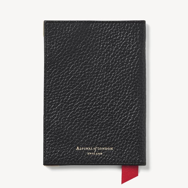 Passport Cover Black Pebble