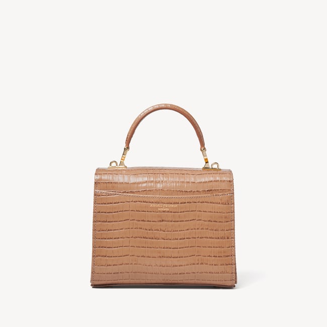 Midi Mayfair® Deep Shine Caramel Small Croc