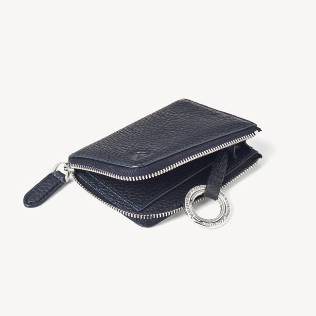 Men’s Key Holder Wallet Navy Pebble