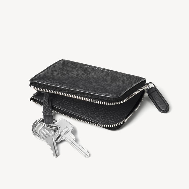 Men’s Key Holder Wallet Black Pebble