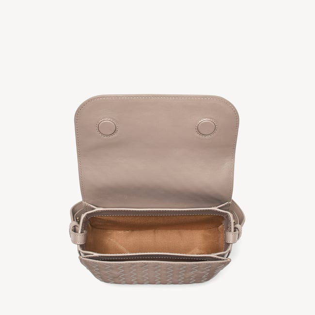 Ella Crossbody Moleskin Woven Leather