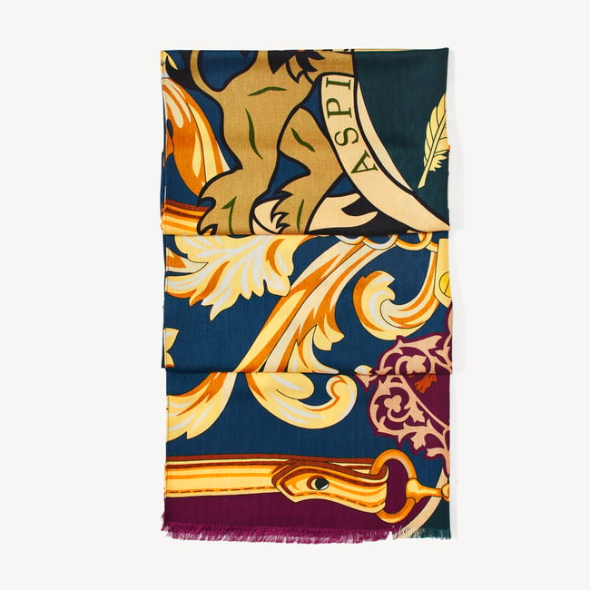Merino & Silk Stole Fig Merino Wool