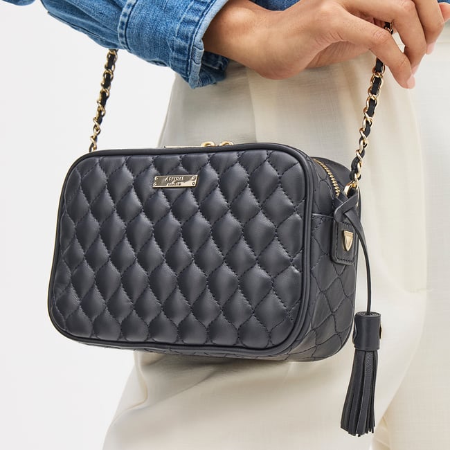 Alice Navy Quilted Nappa