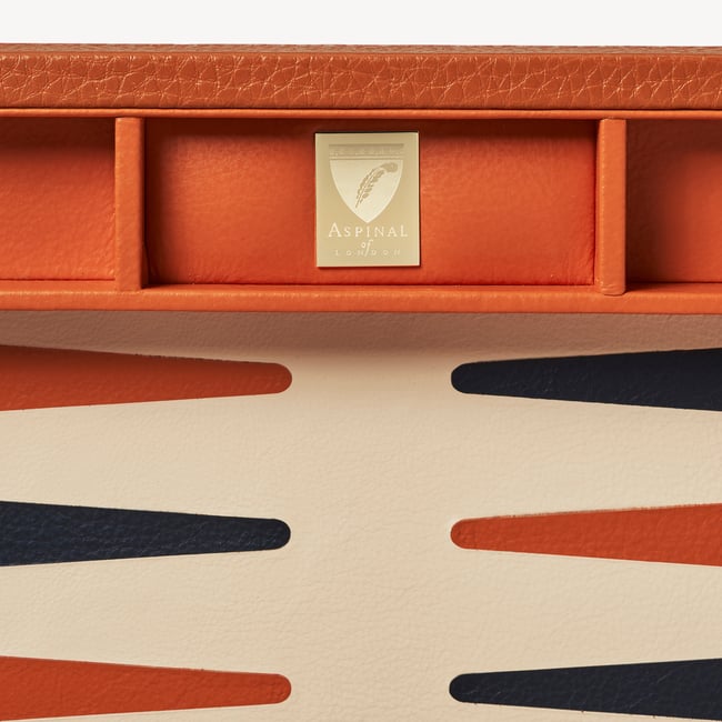 13-inch  Backgammon Set Marmalade Pebble