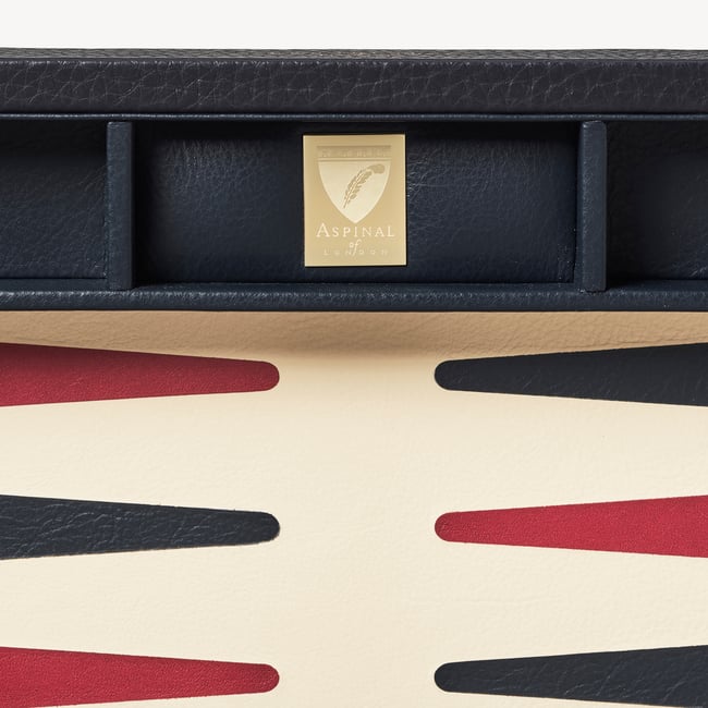 13-inch  Backgammon Set Navy Pebble