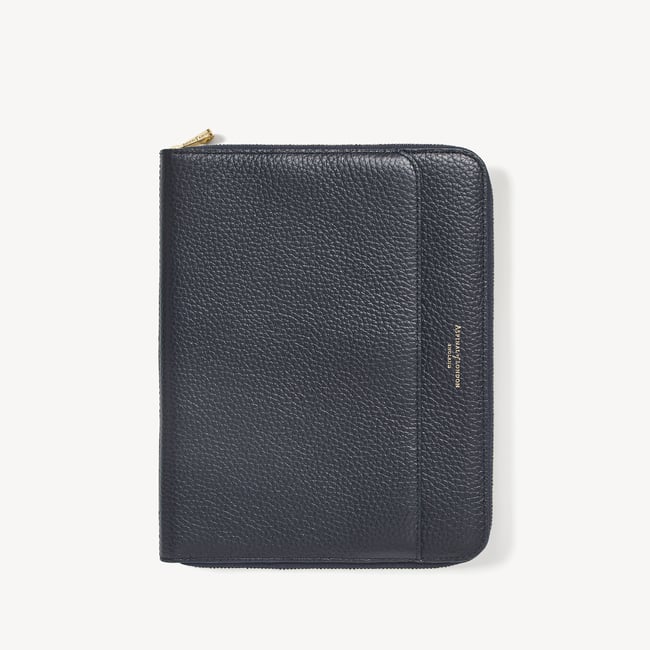 A5 Compact Organiser Padfolio Navy Pebble