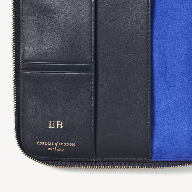 A5 Compact Organiser Padfolio Navy Pebble