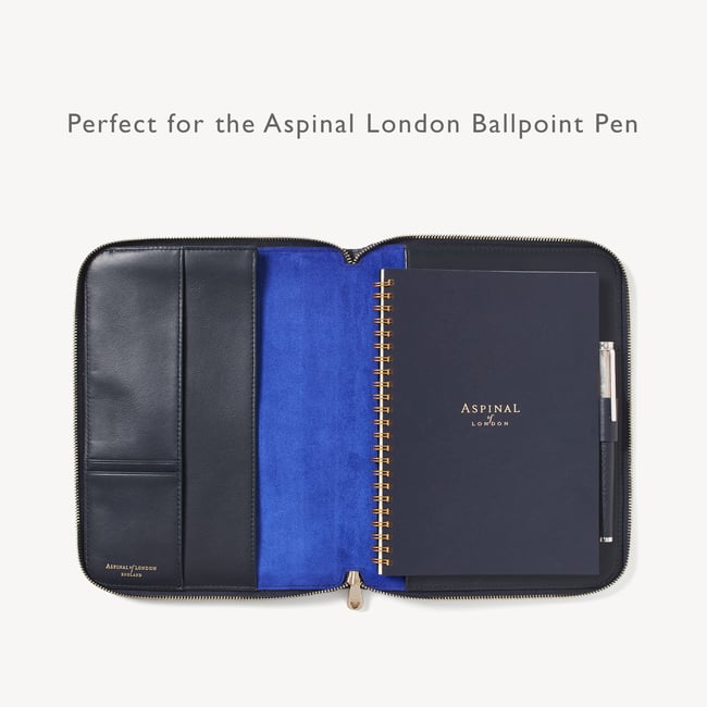 A5 Compact Organiser Padfolio Navy Pebble