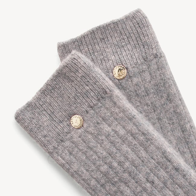 Ribbed Knit Cashmere Socks main image 1