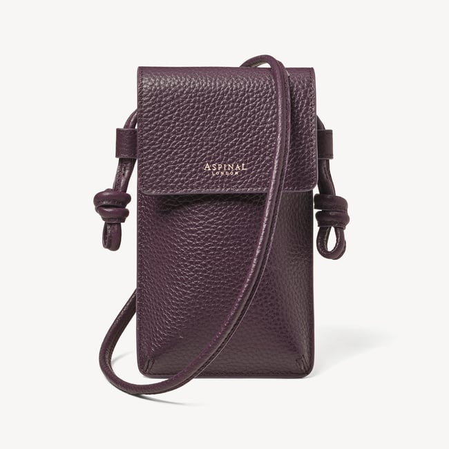 Ella Crossbody Phone Pouch Fig Pebble