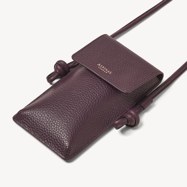 Ella Crossbody Phone Pouch Fig Pebble